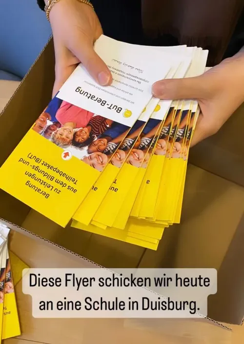 10.000 Flyer packen und versenden