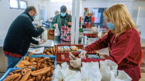 Kölner Obdachlosen Frühstück