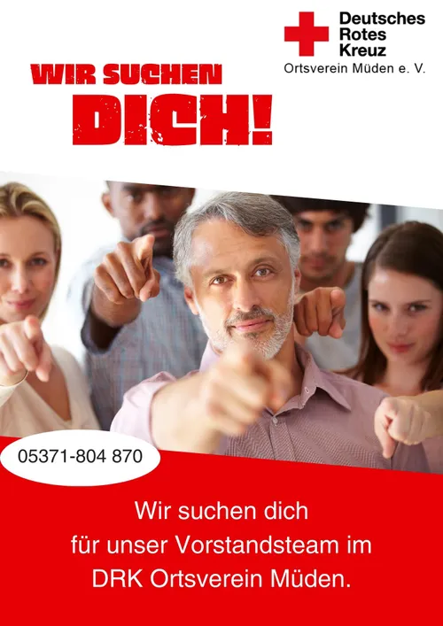 Wir suchen Dich für unser Vorstandsteam im DRK Ortsverein Meinersen e. V.   