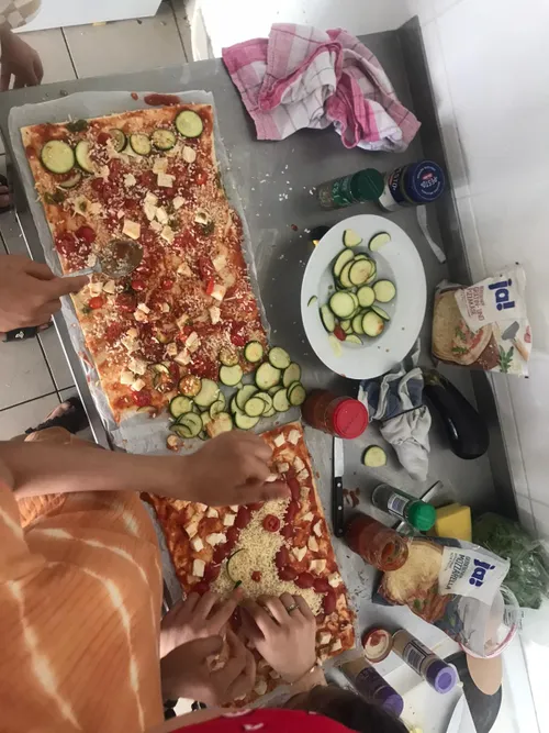 Kochen mit Kindern im Wohnheim