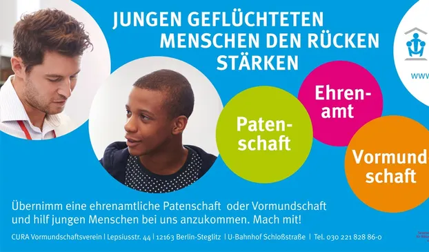 Patenschaften für junge erwachsene Geflüchtete - Cura 18+ bei Nachbarschaftsheim Schöneberg e.V.