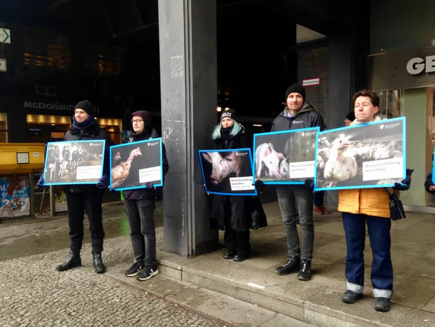 Silent Line gegen Massentierhaltung by Albert Schweitzer Stiftung - Aktionsgruppe Berlin