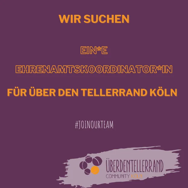 Vorstand / Vorständin gesucht by Über den Tellerrand kochen Köln e.V.