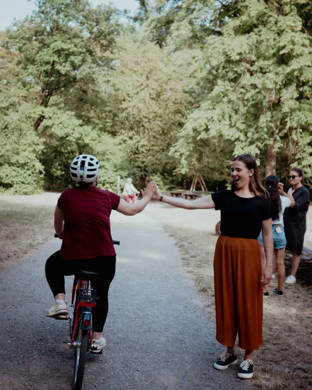 Trainerinnen für Fahrradangebote für Frauen by Bike Bridge e.V.