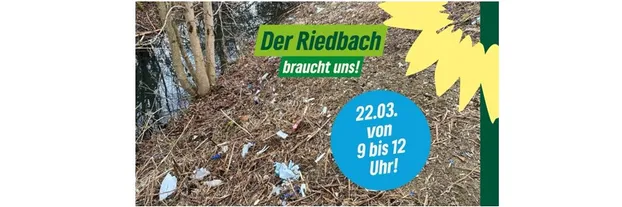 Aufräumen am Riedbach in Ebingen