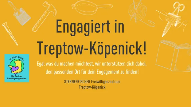 Offene Sprechstunde für dein Engagement in Treptow-Köpenick bei STERNENFISCHER Freiwilligenzentrum