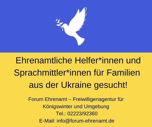 Unterstütze uns bei der Sprachmittlung für Geflüchtete aus der Ukraine by Forum Ehrenamt