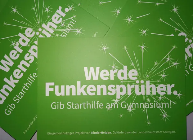 Werde FunkenSprüher. Gib Kindern Starthilfe am Gymnasium!