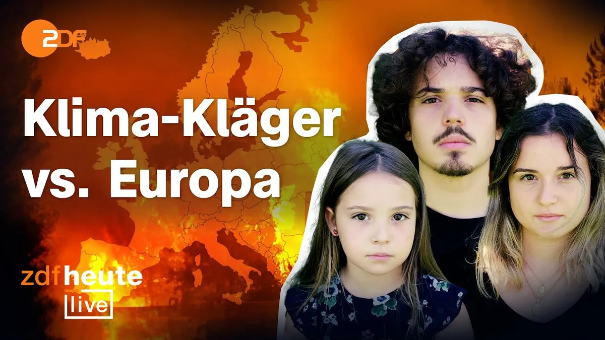 Größte Klima-Klage: Zwingen Jugendliche Europa zu einer neuen Politik? | ZDFheute live