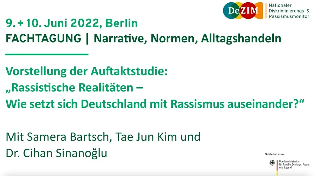 „Rassistische Realitäten – Wie setzt sich Deutschland mit Rassismus auseinander?“